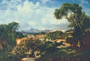 Vista do Convento de Santa Teresa a partir das alturas de Paula Matos de Henri Nicolas Vinet