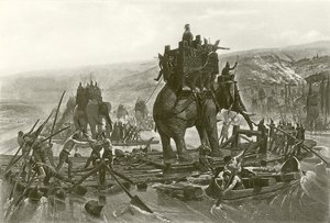 Hannibal cruzando o Ródano (gravura)