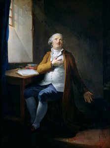 Luís XVI (1754-93) no Templo, c.1795 (óleo sobre tela)