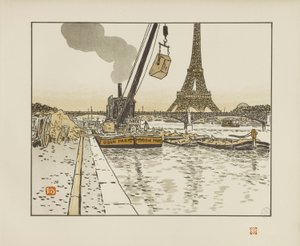 Do cais de Passy [As trinta e seis vistas da Torre Eiffel] de Henri Rivière