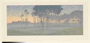 O Amanhecer (Página 1 de: La Féerie des Heures) de Henri Rivière