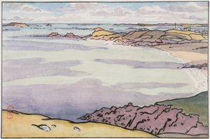 A Pointe du Décollé vista da Garde Guérin de Henri Rivière