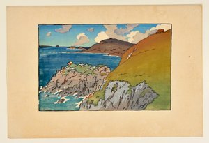 [Paisagem com falésias bretãs] de Henri Rivière