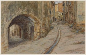 Rue Rompi-cou, Bormes de Henri Rivière