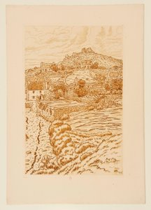 [Bretonisches Dorf] de Henri Rivière
