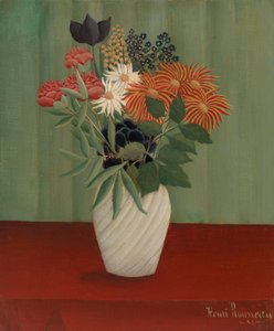 Bouquet de Flores com Asters da China e Tokyos de Henri Rousseau