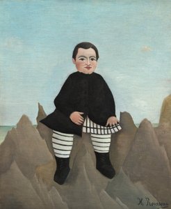 menino nas rochas de Henri Rousseau