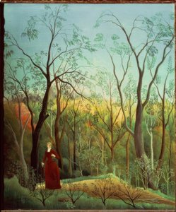 A caminhada na floresta de Henri Rousseau