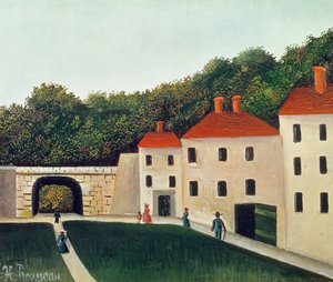 Paisagem com um arco e três casas, 1907