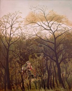 Encontro na floresta de Henri Rousseau