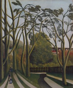 Os bancos do Bièvre perto de Bicêtre, ca. 1908-09. de Henri Rousseau