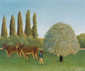 Prado (pasto). 1910 de Henri Rousseau