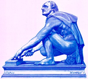 The Grinder, ilustração de "História de Roma" por Victor Duruy, publicado em 1884 (imagem digitalmente melhorada)