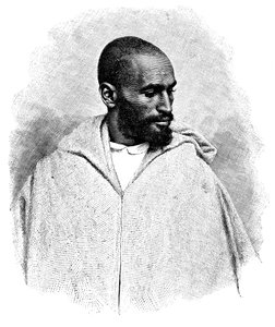 Um homem árabe de Tânger, Marrocos, 1895.