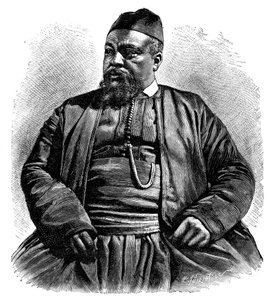 Mulai Tayeb, xerife de Wezzan, norte da África, 1895.
