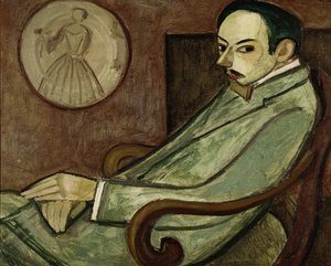 Retrato de Pierre-Jean Jouve (1887-1976) 1909 (óleo sobre tela)