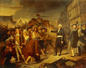 O prefeito Kervegan, de Nantes, interrompeu um motim de camponeses na Barreira de Pedágio em 1790