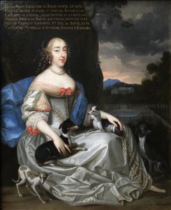 Francês:  Louise Marie-Christine, princesse de Savoie () Retrato de Ana Maria Luísa de Orleães com uma inscrição póstuma que a identifica como Luísa Cristina de Saboia de Henri and Charles Beaubrun