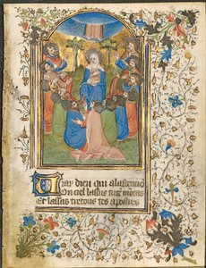 A Ascensão: Folha de um Livro de Horas (4 de 6 Folhas Excisadas) de Henri d