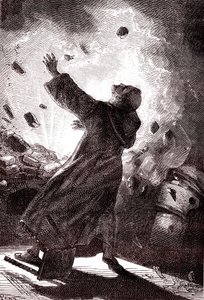 O monge Berthold Schwartz, "Da Terra à Lua" de Júlio Verne de Henri de Montaut
