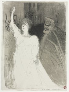 Um principesco idílico, Clara Ward de Henri de Toulouse-Lautrec