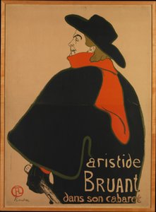 Aristide Bruant, no seu cabaré