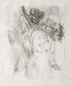 No sopé do Sinai: Prisão de Schlomé Fuss de Henri de Toulouse-Lautrec