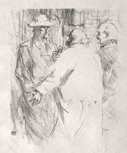 Ao pé do Sinai: Clemenceau a Busk de Henri de Toulouse-Lautrec