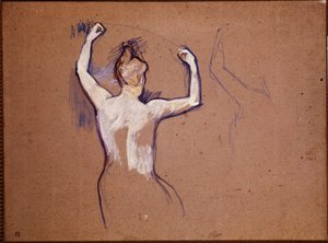 Ballet de Papa Chrysanthme (estudo para uma das dançarinas apresentadas) de Henri de Toulouse Lautrec