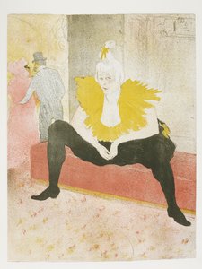 Elas: Palhaça sentada de Henri de Toulouse-Lautrec