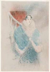 Elsa, chamada de vienense de Henri de Toulouse-Lautrec