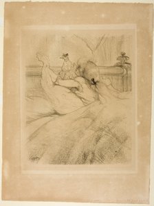 Na cama de Henri de Toulouse-Lautrec