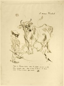 Convite para um copo de leite de Henri de Toulouse-Lautrec