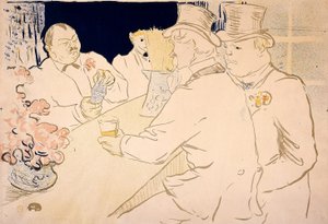 Irish and American Bar, rue Royale - The Chap Book de Henri de Toulouse-Lautrec
