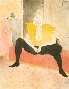 O Palhaço Sentado, Senhorita Cha-U-Kao de Henri de Toulouse-Lautrec