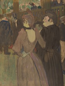 La Goulue e a sua irmã de Henri de Toulouse-Lautrec