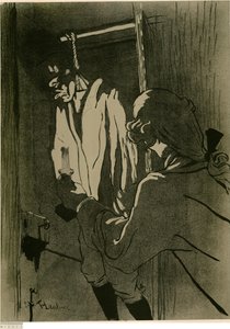 [O Enforcado (1.ª ilustração)] de Henri de Toulouse-Lautrec
