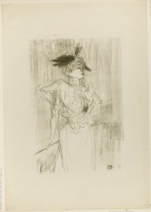 Mademoiselle Marcelle Lender, em pé