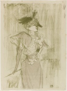 Mademoiselle Marcelle Lender, em pé