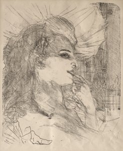Retratos de Atores e Atrizes: Treze Litografias: Anna Held de Henri de Toulouse-Lautrec