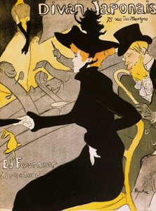 Poster para Divan Japonais, por Henri de Toulouse-Lautrec (1864-1901) de Henri de Toulouse Lautrec