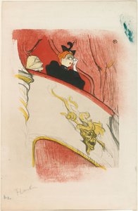 O Loge com a Máscara Dourada de Henri de Toulouse-Lautrec