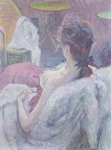O descanso da modelo de Henri de Toulouse Lautrec