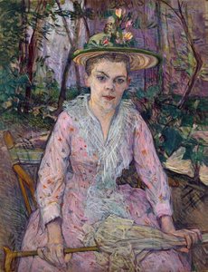 Mulher com guarda-chuva de Henri de Toulouse Lautrec