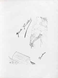 Série Yvette Guilbert-Inglês: Frontispício de Henri de Toulouse-Lautrec