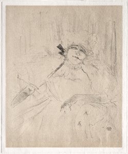 Yvette Guilbert: Canção Antiga de Henri de Toulouse-Lautrec