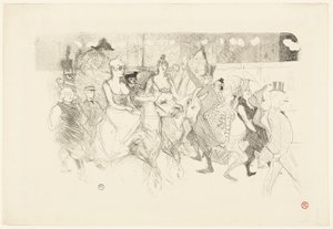 Uma noite de gala no Moulin Rouge de Henri de Toulouse Lautrec