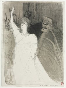 Um Principado Idyl, Clara Ward, 1894. de Henri de Toulouse Lautrec