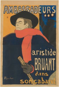 Embaixadores: Aristide Bruant de Henri de Toulouse Lautrec