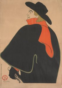 Aristide Bruant, no seu Cabaret de Henri de Toulouse Lautrec